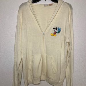 Vintage Mickey Mouse Sweater with Hoodie